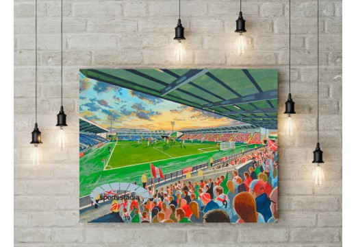 Airdrieonians FC Excelsior Stadium Wall Art Canvas